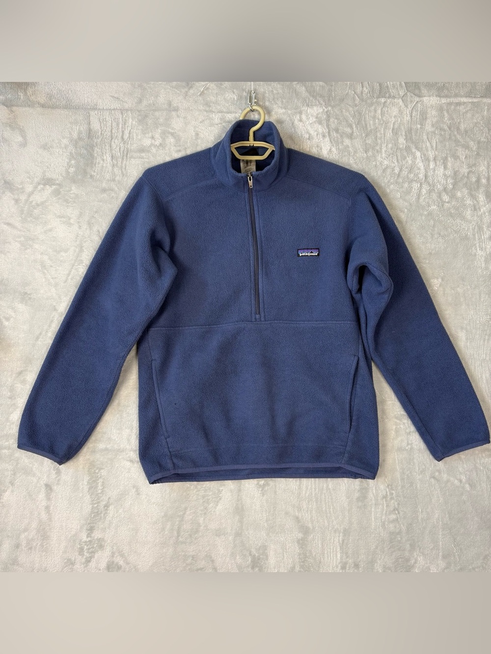 Patagonia Synchilla 1/4 zip Blue Fleece Jacket Mens Small
